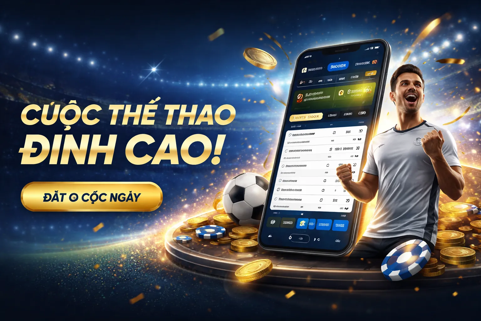 Sân vận động đầy ắp khán giả và hoạt động cá cược thể thao sôi động tại cwin88